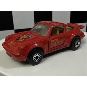 Matchbox 1978 Porsche 911 Turbo Red - Doors Open